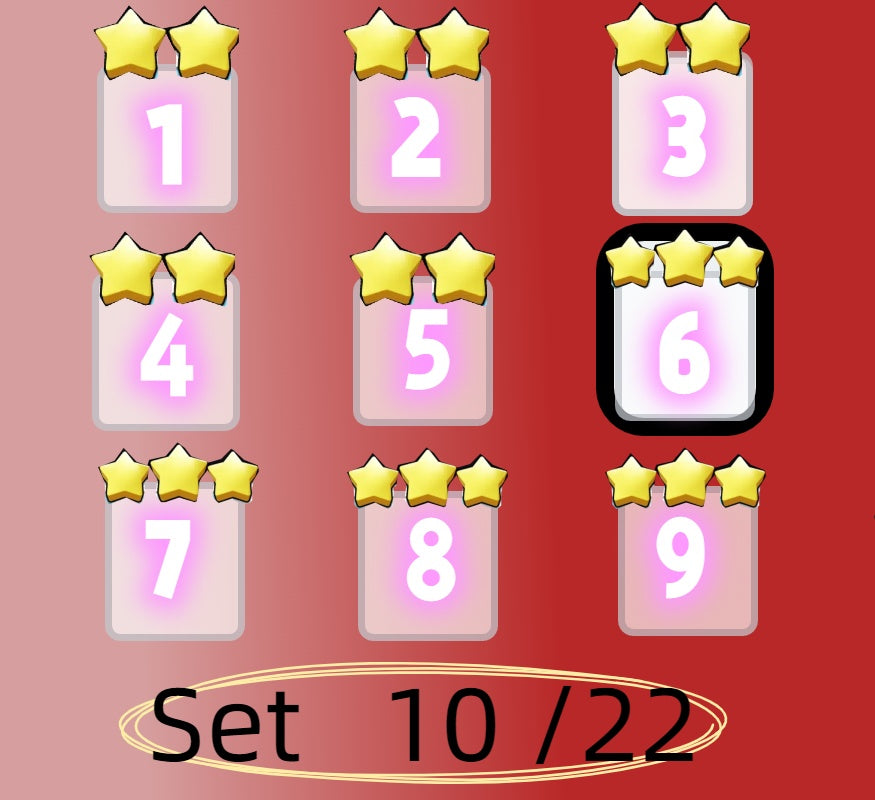 3 star、4 star and 5 star,Set 1 - Set 21 all Sticker