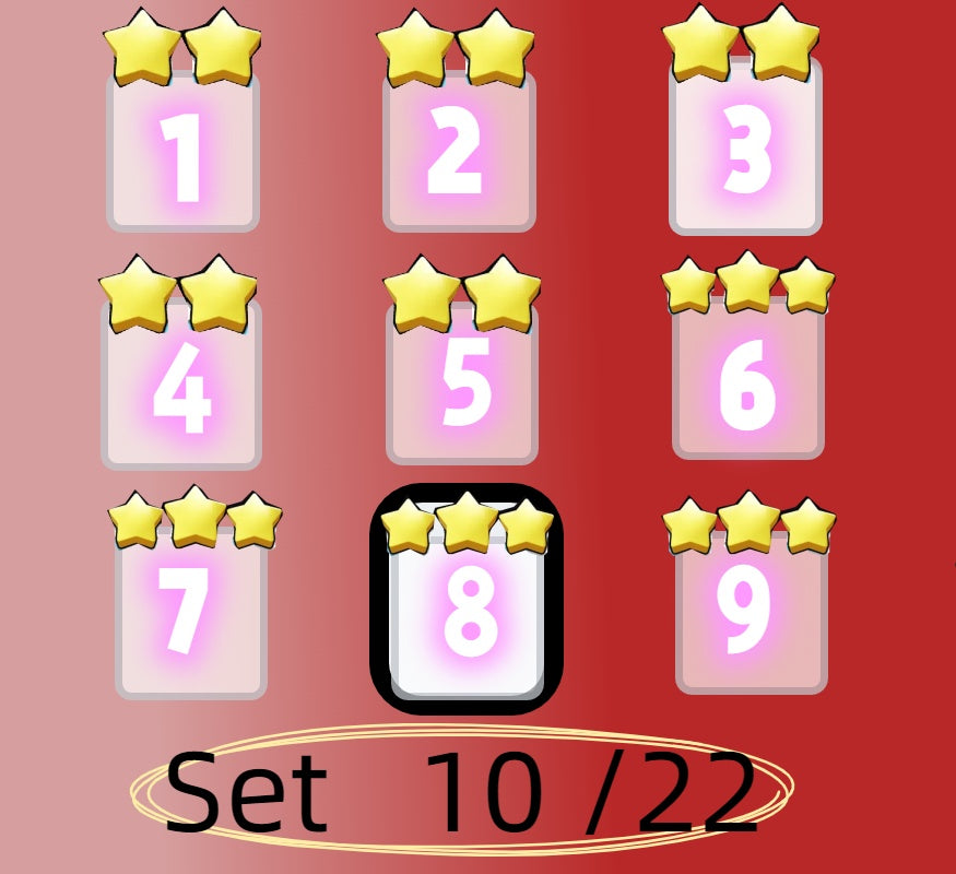 3 star、4 star and 5 star,Set 1 - Set 21 all Sticker