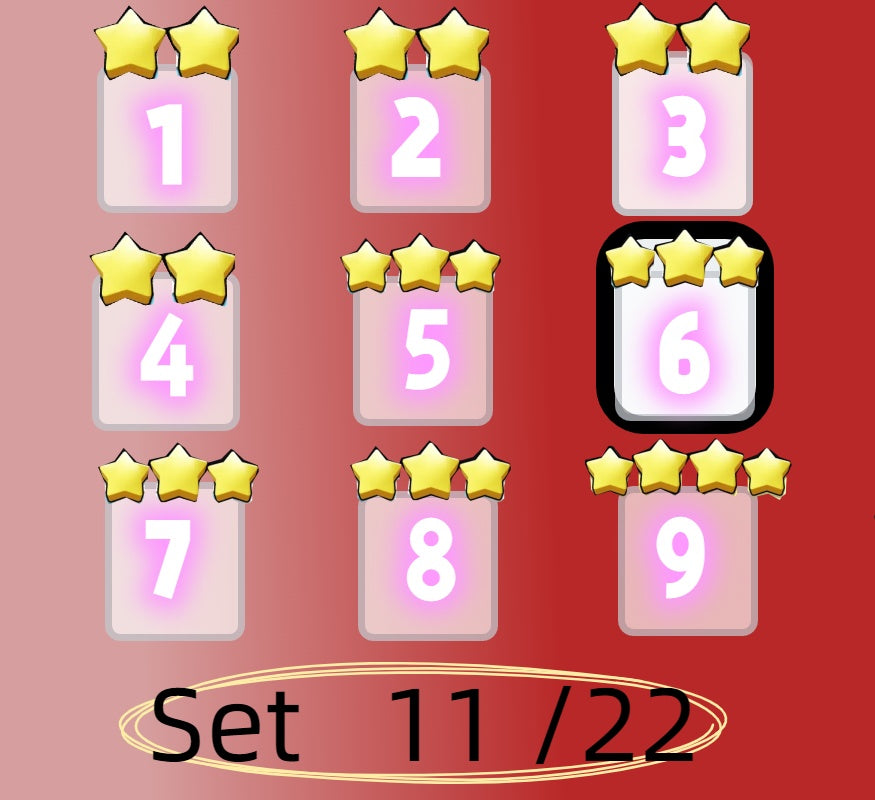 3 star、4 star and 5 star,Set 1 - Set 21 all Sticker