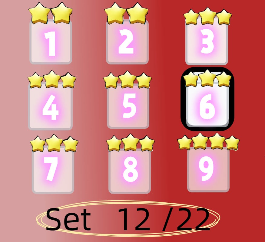 3 star、4 star and 5 star,Set 1 - Set 21 all Sticker