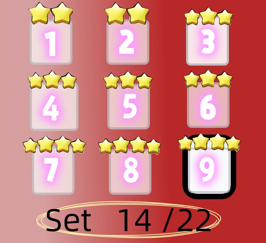 4 star and 5 star,Set 1 - Set 21 all Sticker