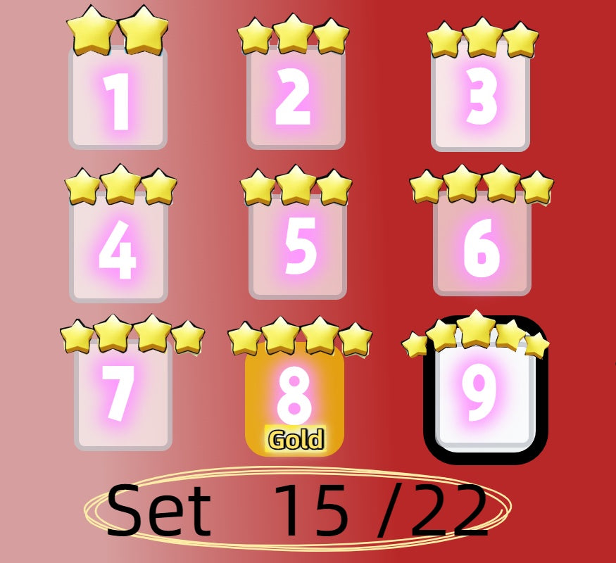 3 star、4 star and 5 star,Set 1 - Set 21 all Sticker