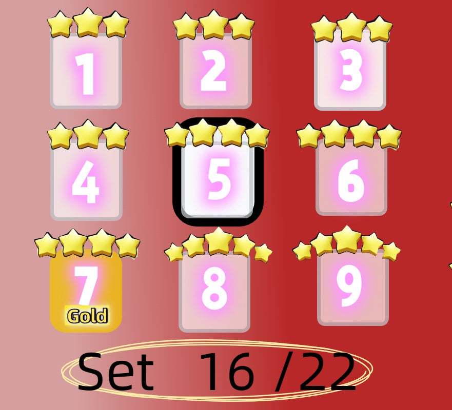 4 star and 5 star,Set 1 - Set 21 all Sticker