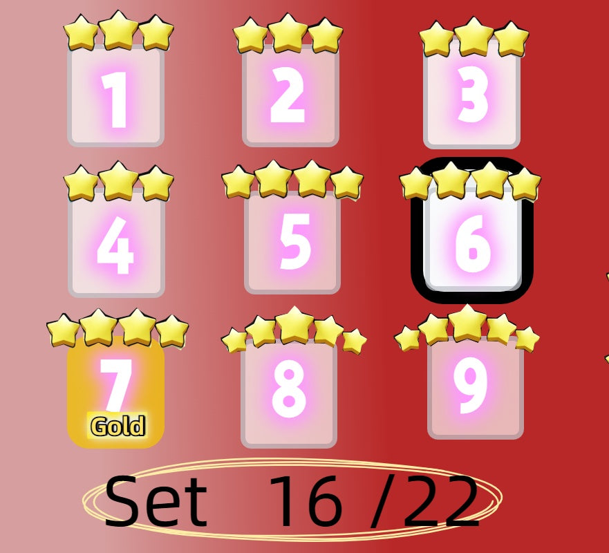 4 star and 5 star,Set 1 - Set 21 all Sticker