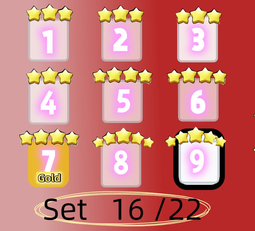 4 star and 5 star,Set 1 - Set 21 all Sticker