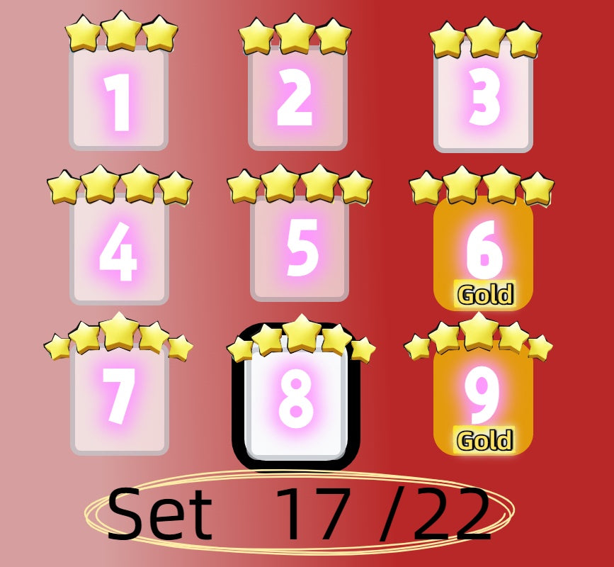 4 star and 5 star,Set 1 - Set 21 all Sticker