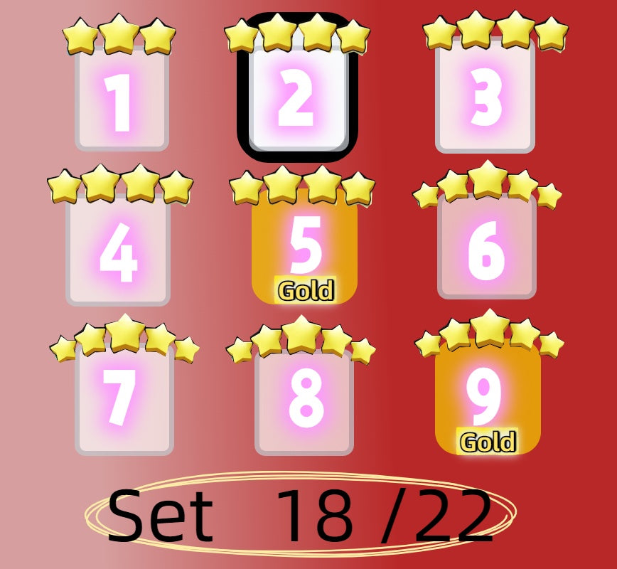 4 star and 5 star,Set 1 - Set 21 all Sticker