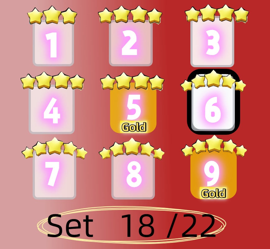 4 star and 5 star,Set 1 - Set 21 all Sticker