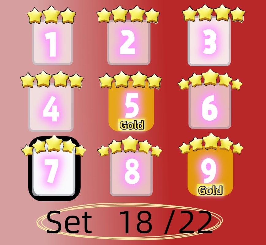 4 star and 5 star,Set 1 - Set 21 all Sticker