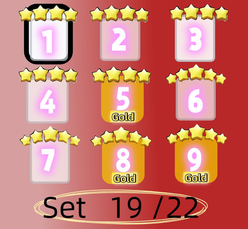 4 star and 5 star,Set 1 - Set 21 all Sticker