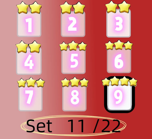 4 star and 5 star,Set 1 - Set 21 all Sticker