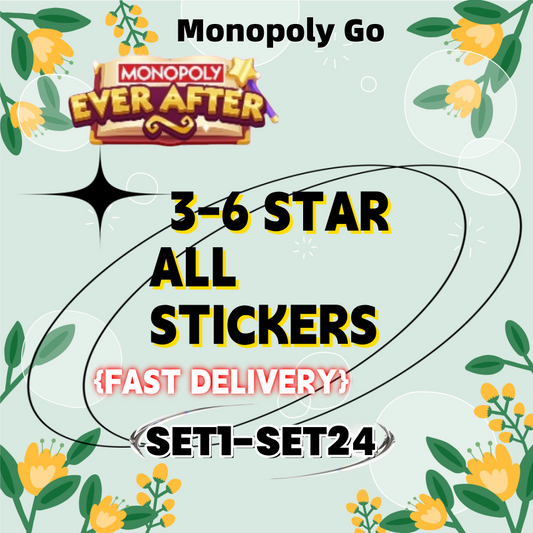 3 star、4 star、5 star and 6 star,Set 1 - Set 24 all Sticker